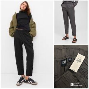 GAP NWT elastic waist high rise trousers